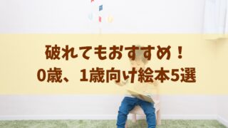 破れてもおすすめ！0歳、1歳向け絵本5選